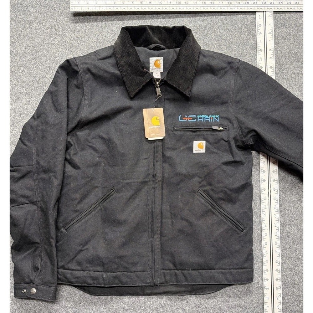NWT J01 Black Duck Detroit Jacket Blanket Lined Mens Medium NWT Embroidered Logo